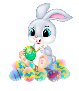 Gif animé Pâques lapin
